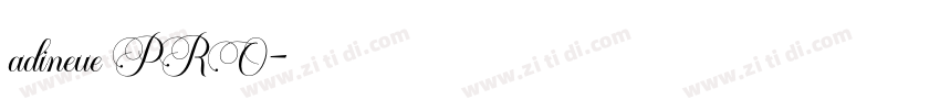 adineue PRO字体转换